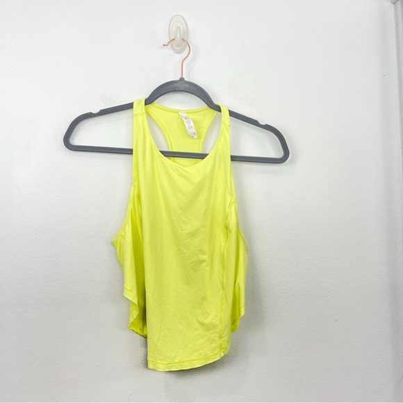 Alo Yoga Bend Tank Top in Shock Yellow Size Small - Picture 2 of 7